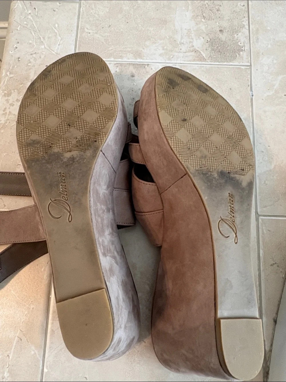 Delman suede sandal size 7 1/2